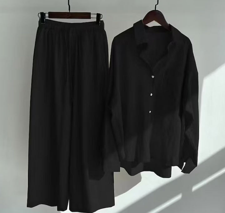 Sommerkleid Damen – Elegantes Leinenkleid mit Verzierungen
