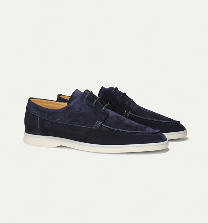 Loafers Herren mit Schnürung aus Veloursleder