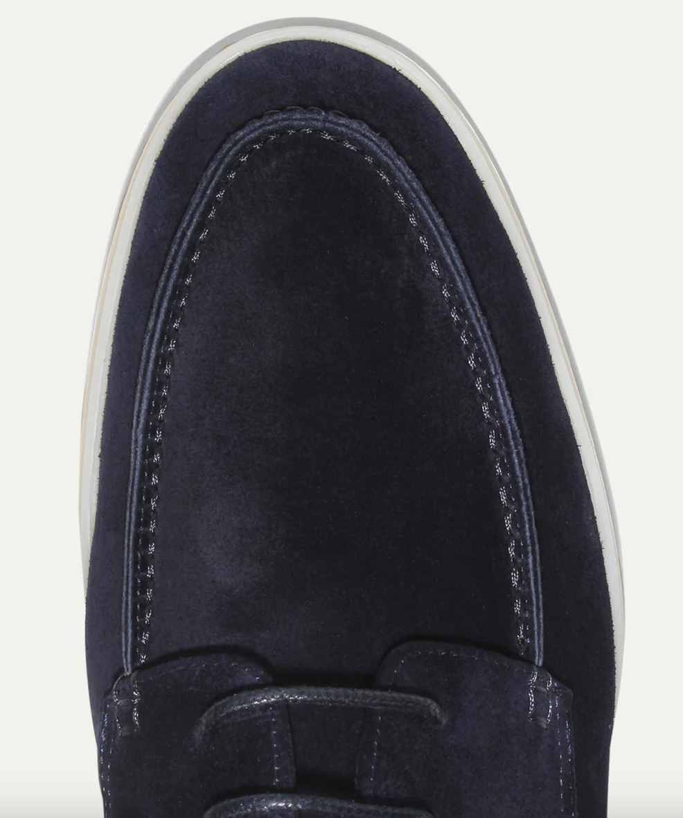 Loafers Herren mit Schnürung aus Veloursleder