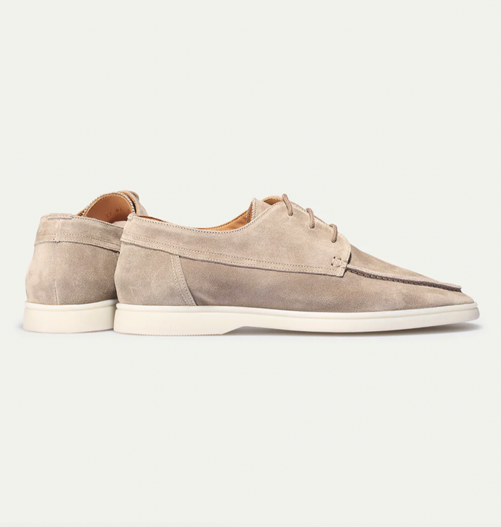 Loafers Herren mit Schnürung aus Veloursleder