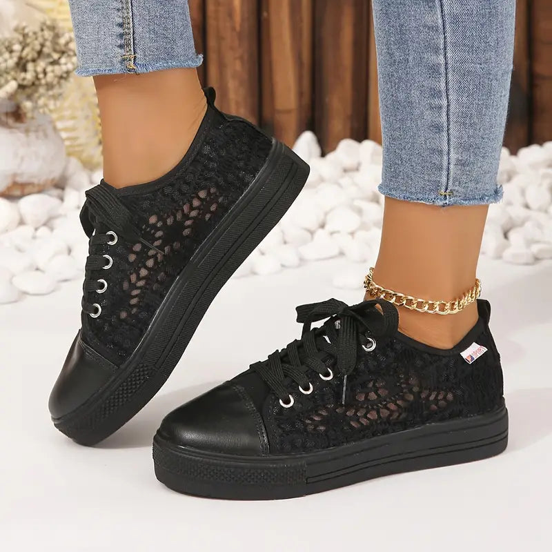 Damen Plateau Sommer Sneaker