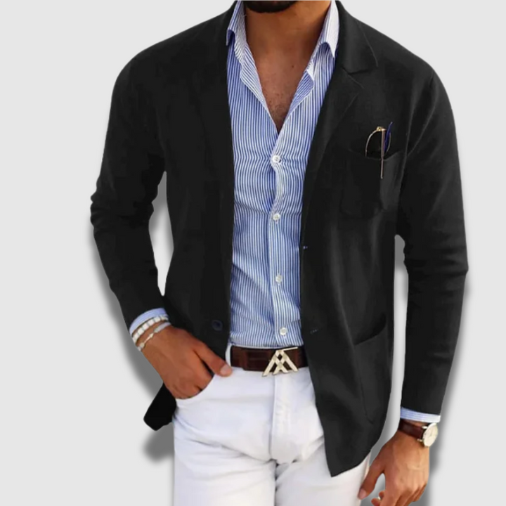 Blazer Uomo Sartoriale Classico Vestibilità Comoda Formale