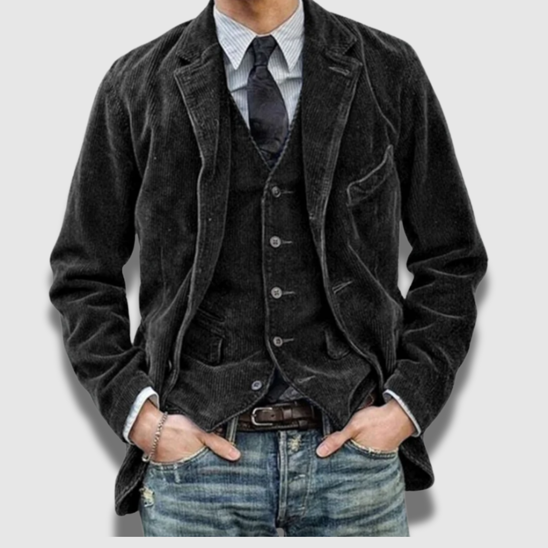 Gilet Blazer Uomo Sartoriale Vintage Classico Elegante