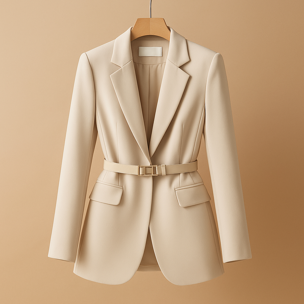 Blazer Damen Tailliert | Gürtel-Detail & Definierte Silhouette