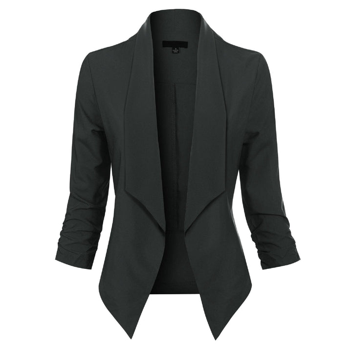 Blazer Damen Offene Front langärmelig