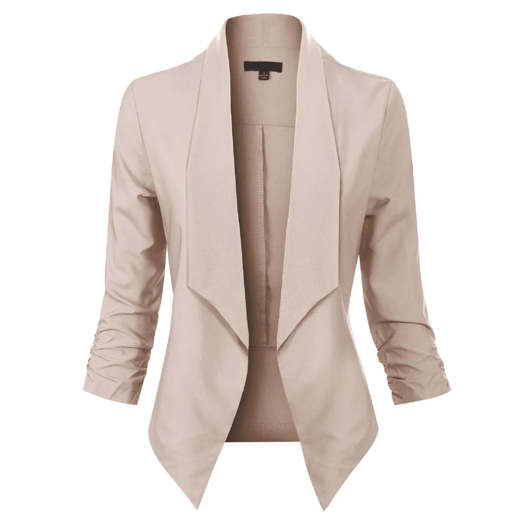 Blazer Damen Offene Front langärmelig