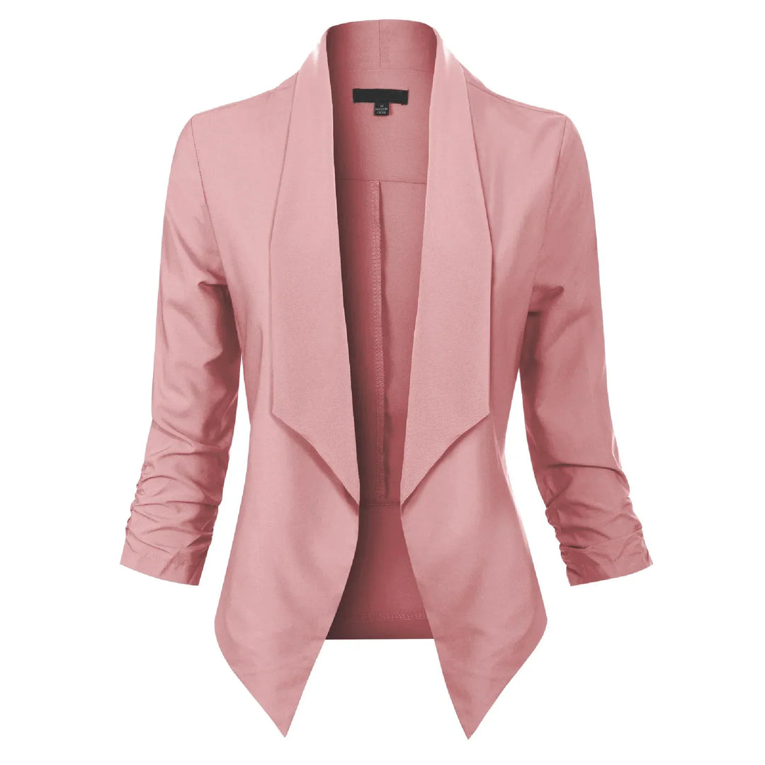 Blazer Damen Offene Front langärmelig