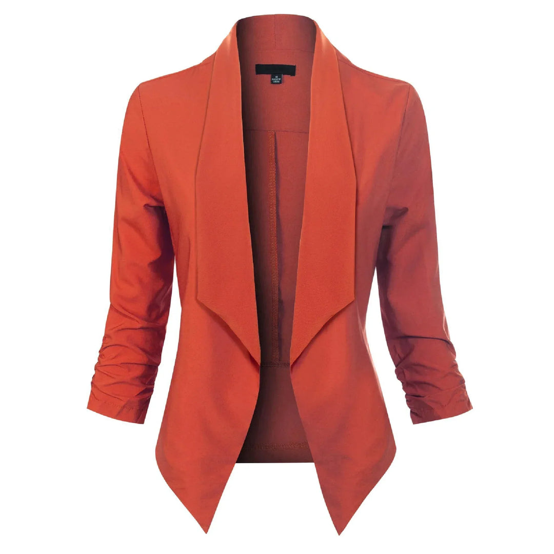 Blazer Damen Offene Front langärmelig