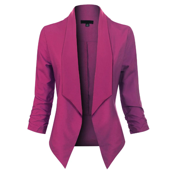 Blazer Damen Offene Front langärmelig