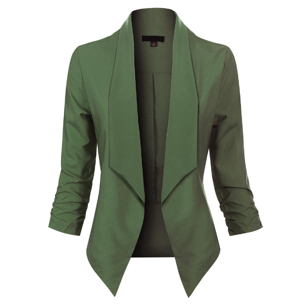 Blazer Damen Offene Front langärmelig