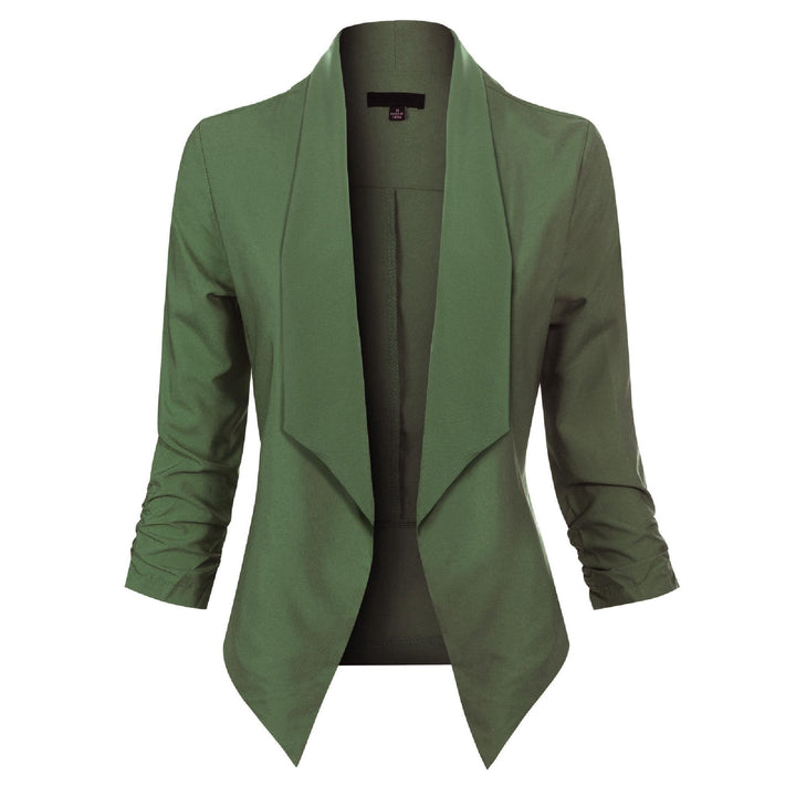 Blazer Damen Offene Front langärmelig