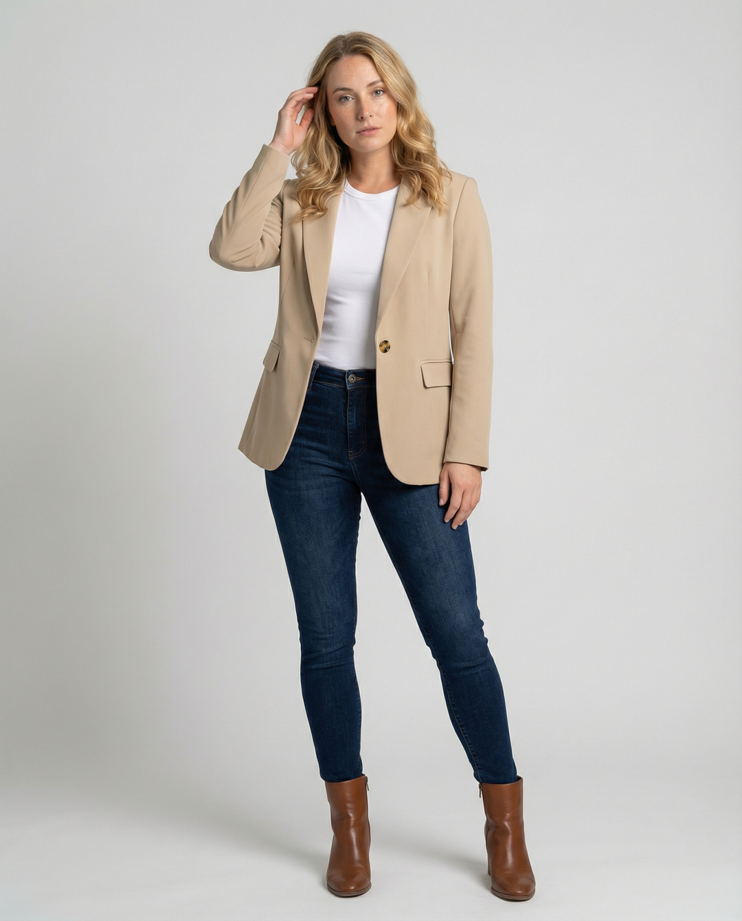 Blazer Damen eleganter einreihig