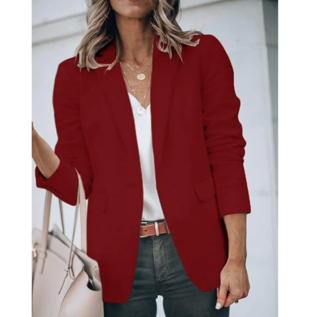 Jacqueline | Damen Freizeit-Büroblazer mit offenem Schnitt
