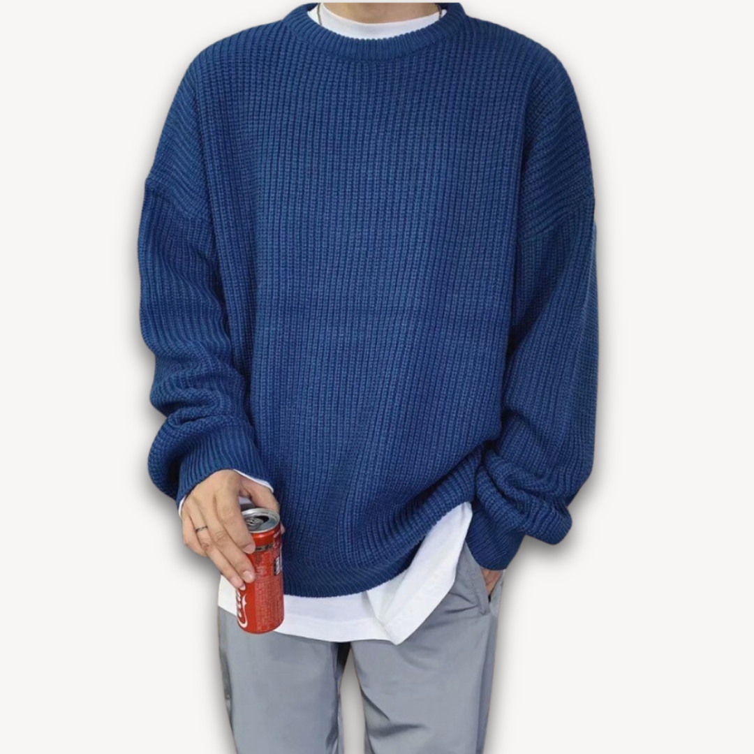 Strickpullover | Oversized Pullover mit Rundhalsausschnitt
