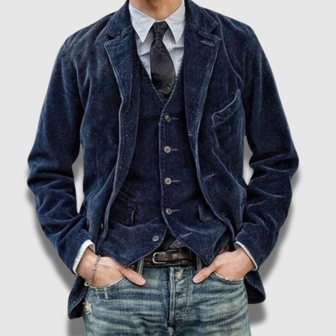 Gilet Blazer Uomo Sartoriale Vintage Classico Elegante