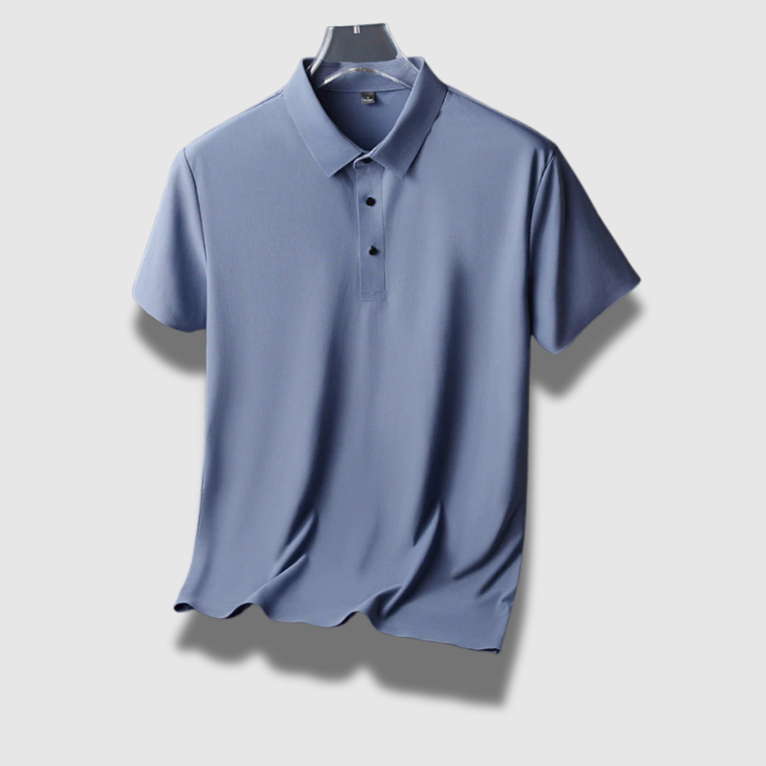 Polo Uomo in Seta Leggera Vestibilità Classica