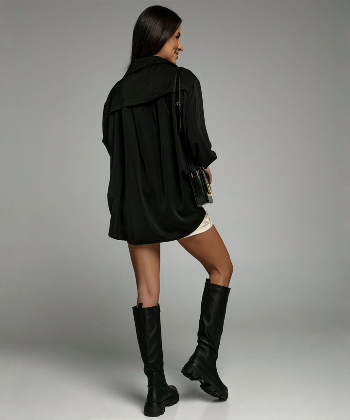 Bluse Carlota Kurz Schwarz  Ladypolitan ♡   