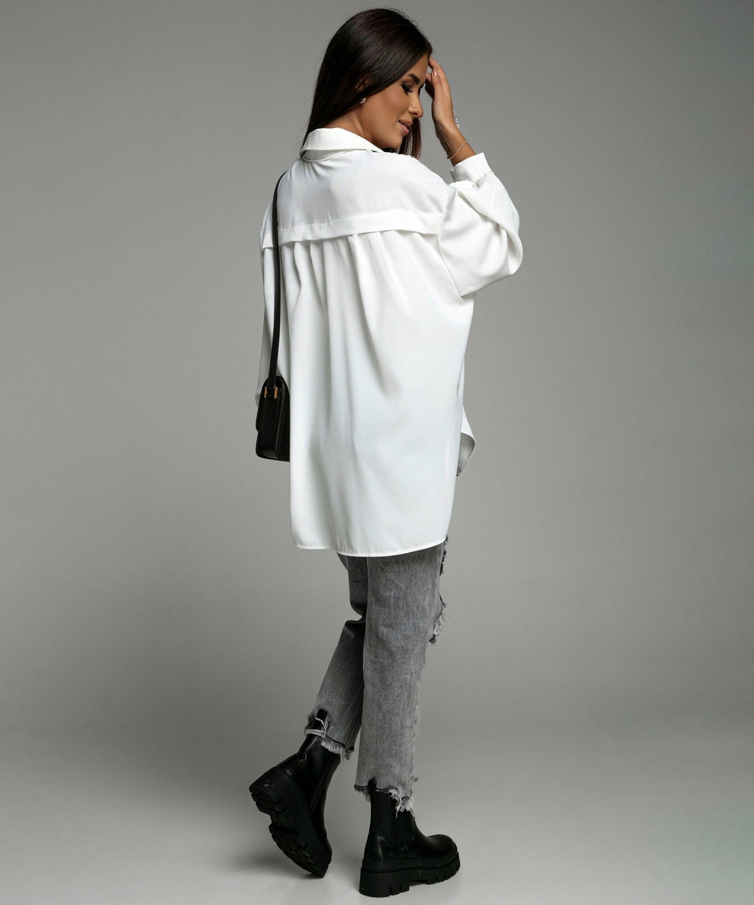Bluse Carlota Kurz Weiß  Ladypolitan ♡   
