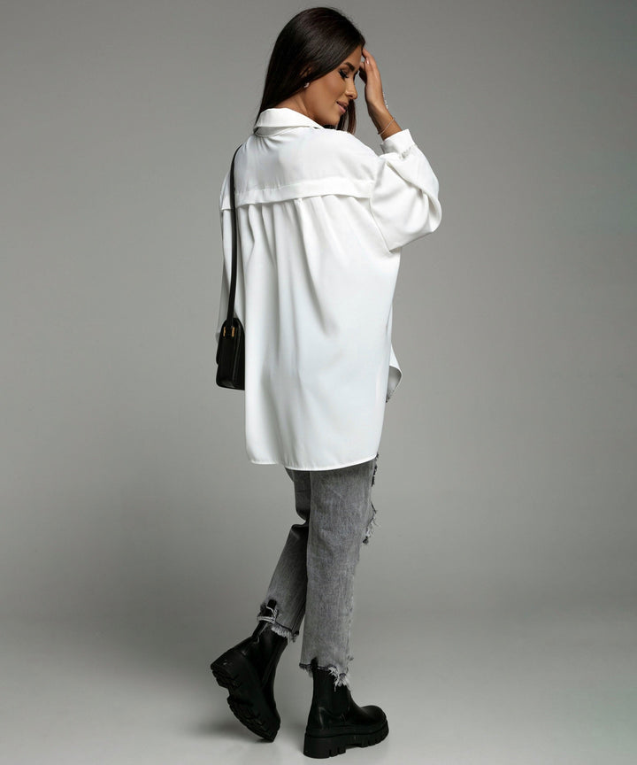 Bluse Carlota Kurz Weiß  Ladypolitan ♡   