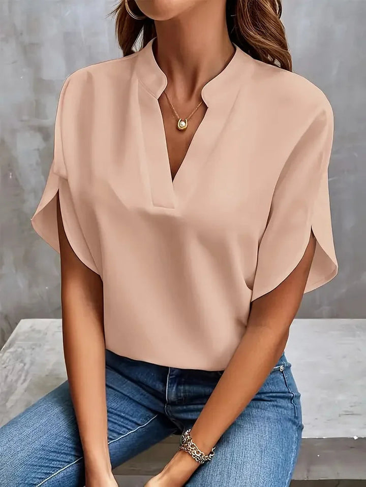 Bluse Damen V-Ausschnitt | Fließender Fall & Eleganter Look