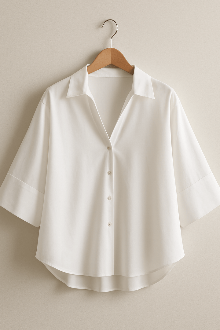 Bluse gestreift Damen | 3/4-Ärmel & Lockerer Schnitt