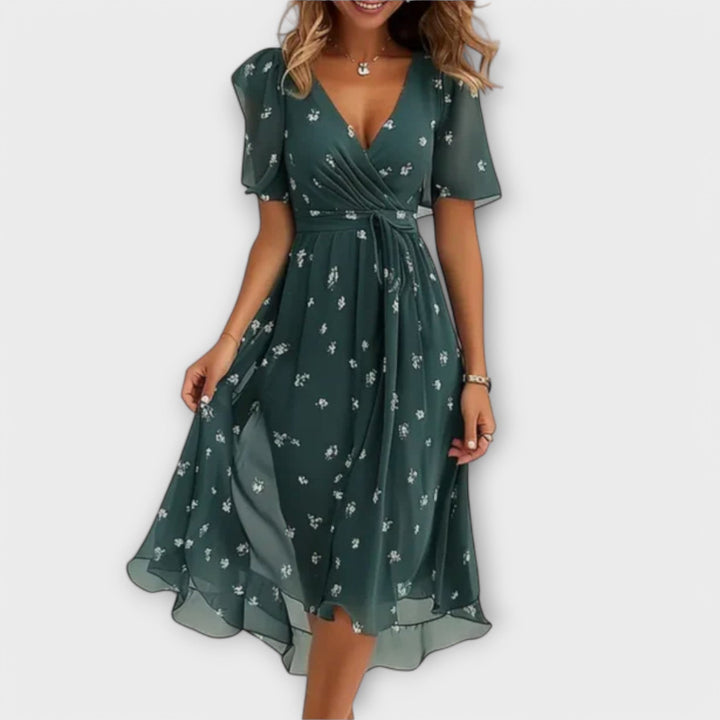 Michelle | Elegantes Wickelkleid Festlich für Damen