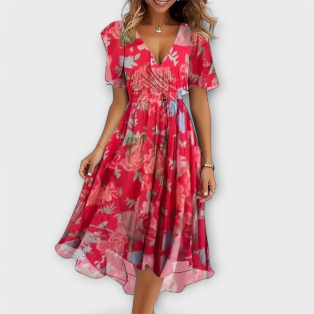 Michelle | Elegantes Wickelkleid Festlich für Damen