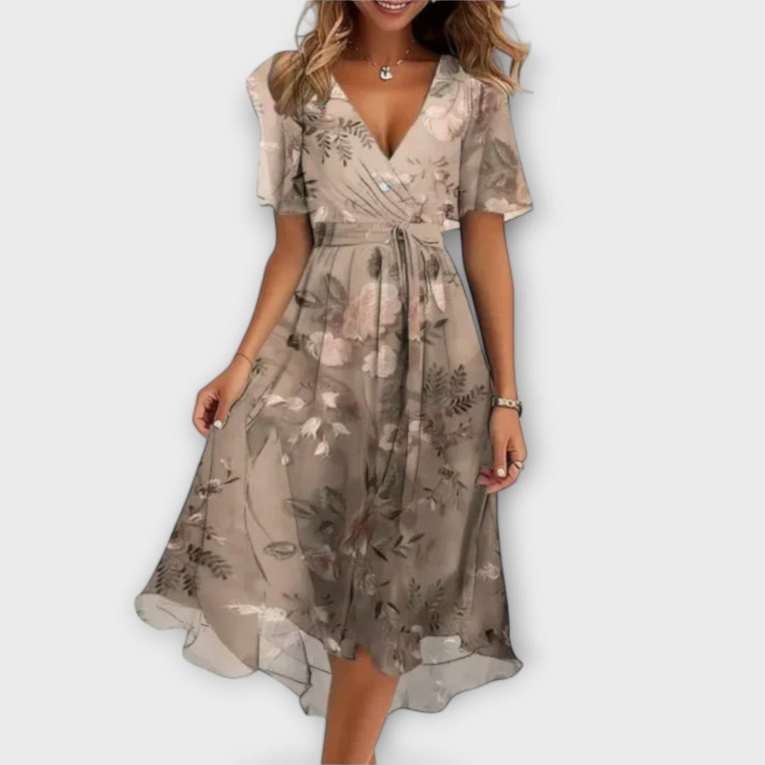 Michelle | Elegantes Wickelkleid Festlich für Damen