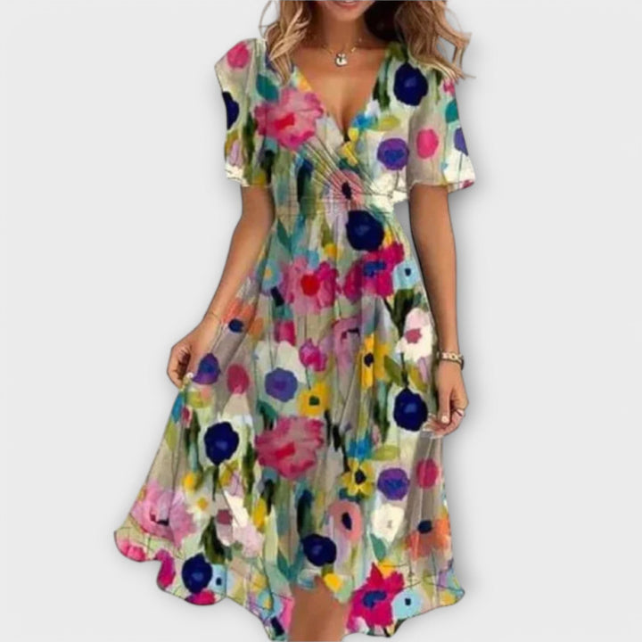 Michelle | Elegantes Wickelkleid Festlich für Damen