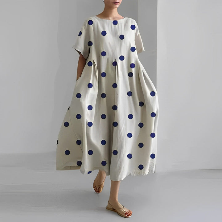 Boho-Blumenkleid - Weites Kleid - Frühling