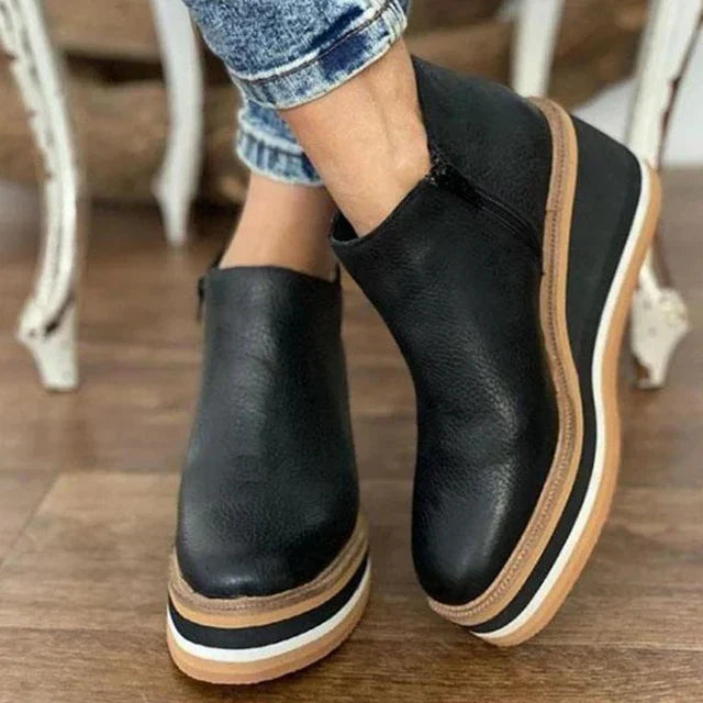 Gabriela | Damen Orthopädische Plattform Stiefeletten