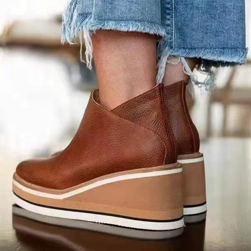 Wasserdichte Stiefel mit Reißverschluss für Damen, orthopädisch
