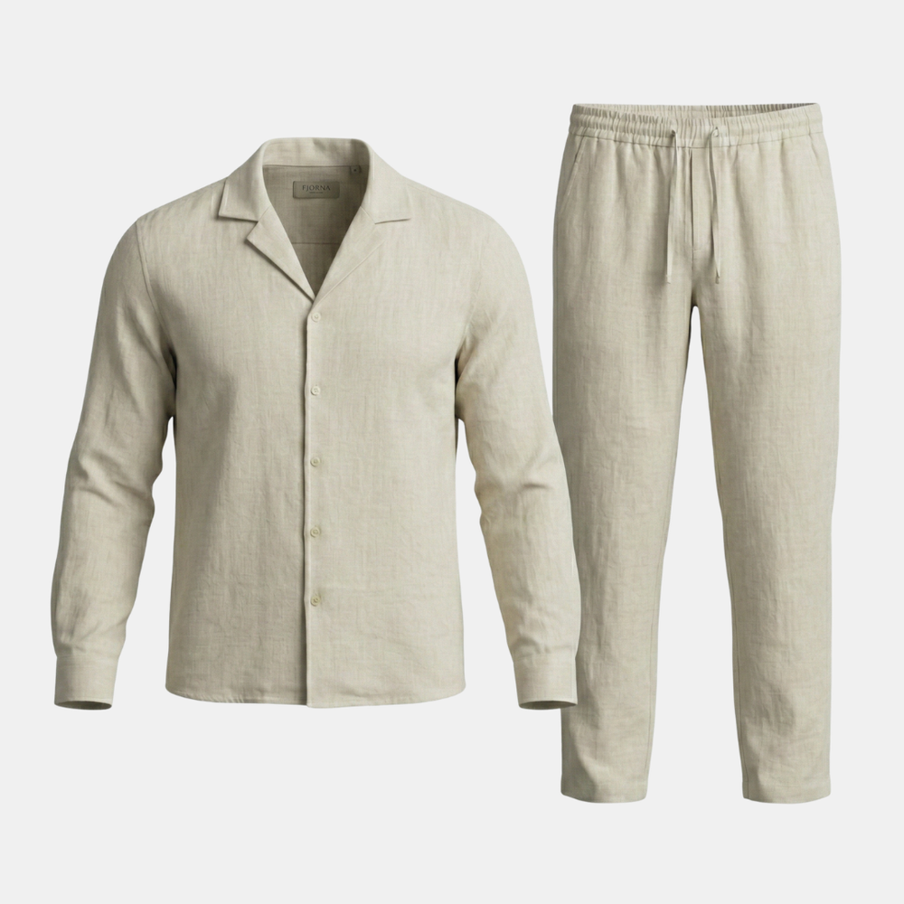 Christian –  Lightweight Linen Shirt & Pants Combo for Men  - Image 1
