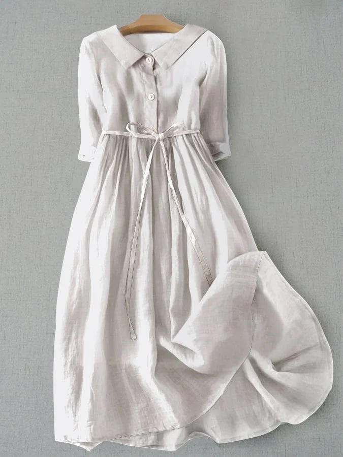 Brelia | Elegantes Halbarm Kleid mit Schnürung 1