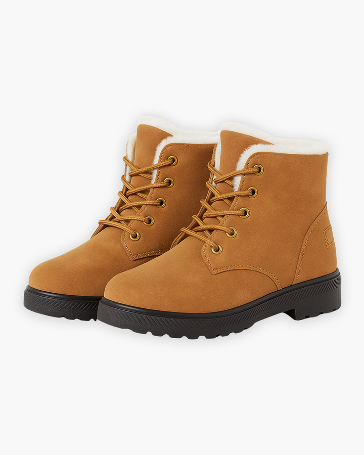 Schnür-Winterstiefel mit Warmfutter