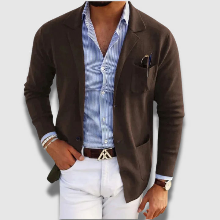 Blazer Uomo Sartoriale Classico Vestibilità Comoda Formale
