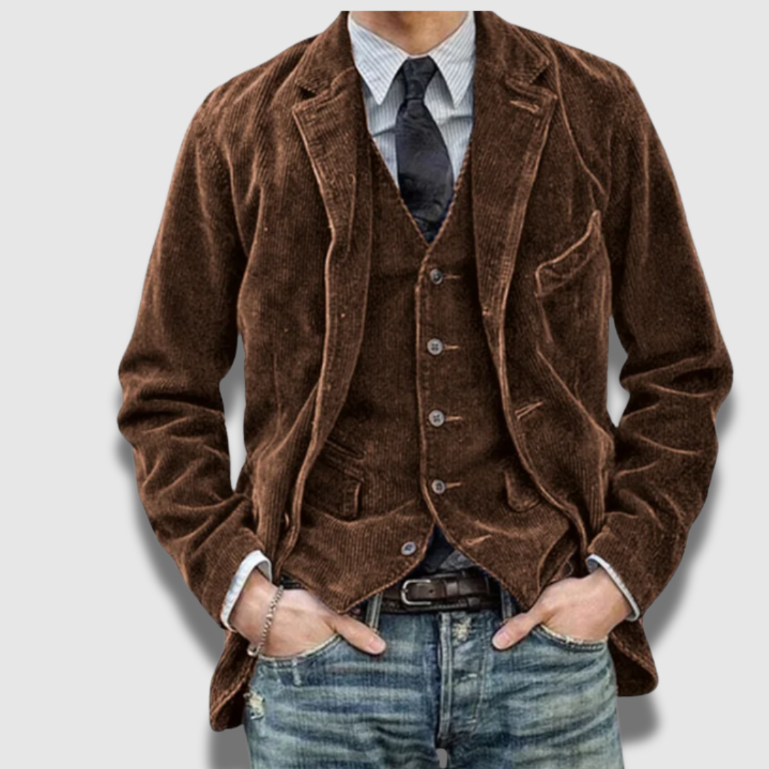 Gilet Blazer Uomo Sartoriale Vintage Classico Elegante
