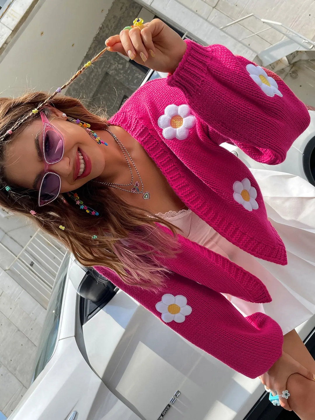 Bryn - Lebhafte Strickjacke