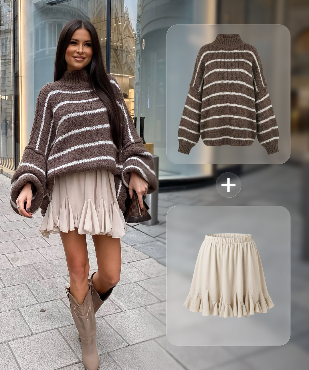 Bundle Siacole Streifen Braun