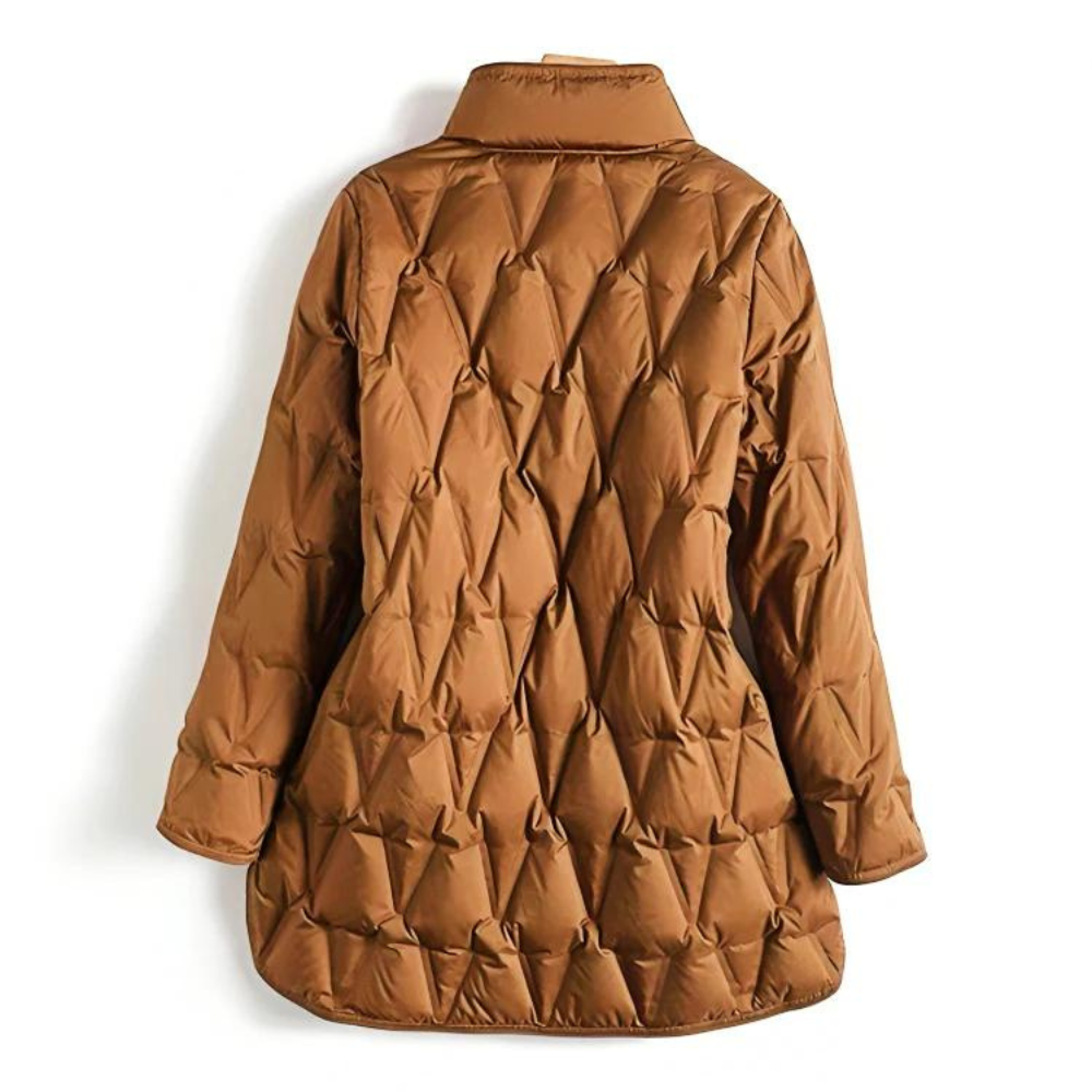 Dauenjacke Damen Winterjacke | Taillierter Schnitt mit Druckknöpfen