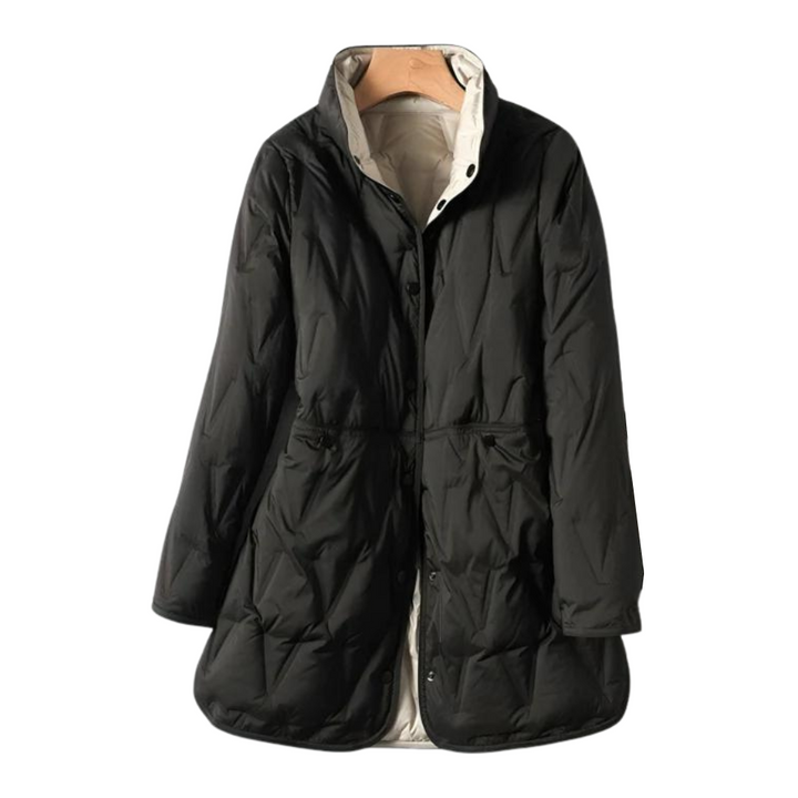Dauenjacke Damen Winterjacke | Taillierter Schnitt mit Druckknöpfen