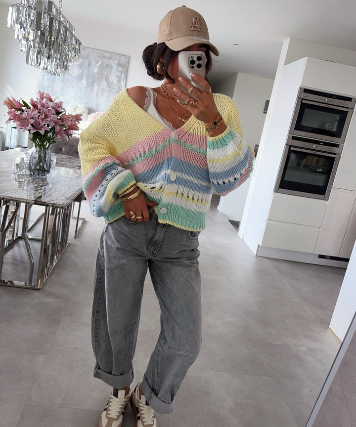 Strickjacke Frenya Gelb