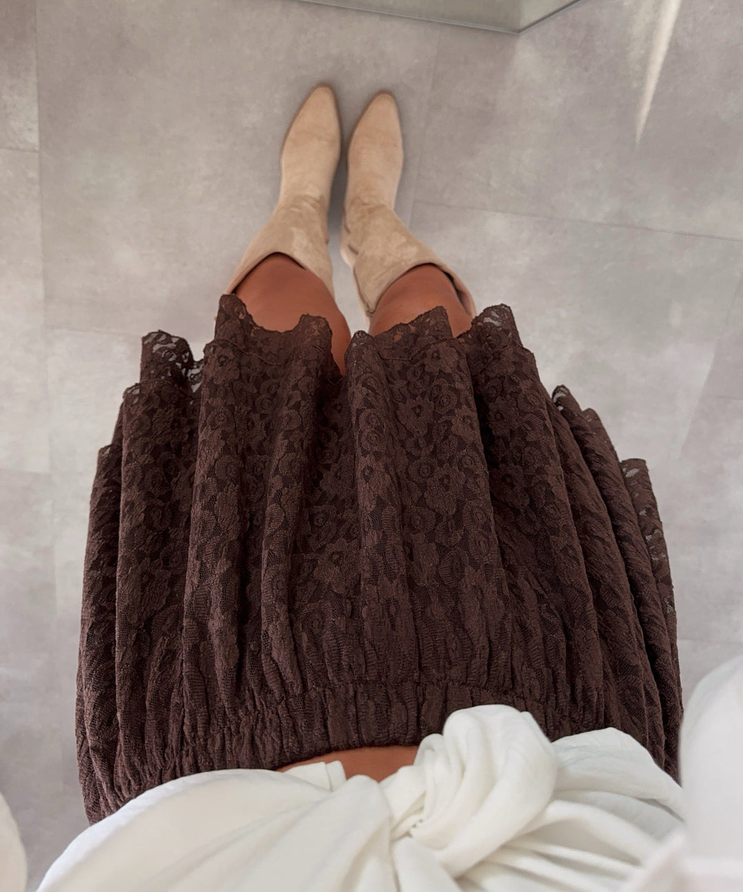 Hosenrock mit Spitze Liwa Braun Ladypolitan ♡