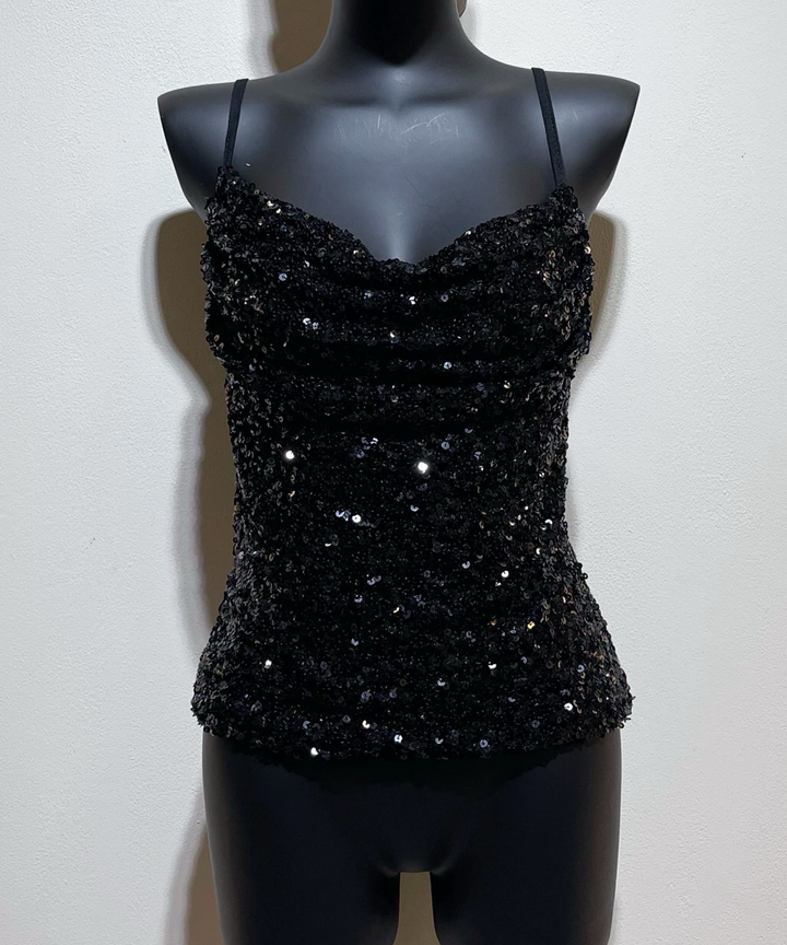 Top Merle Glitzer Schwarz Ladypolitan ♡