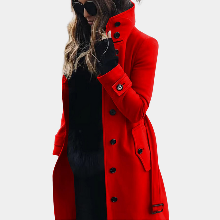 Damen Trenchcoat Wasserabweisend mit Gürtel
