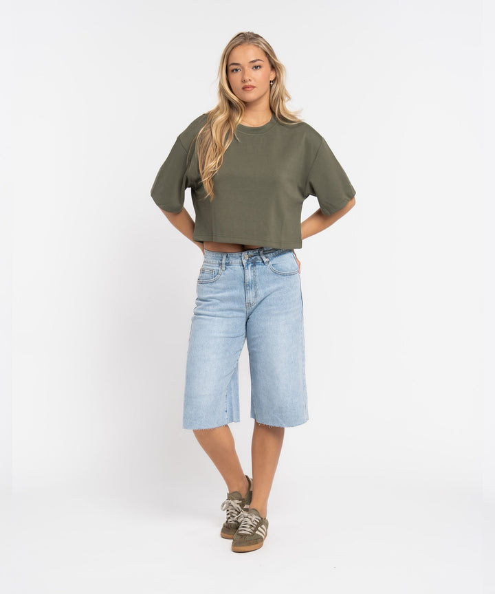 Stretch Bermuda Shorts Stia Hellblau Ladypolitan ♡