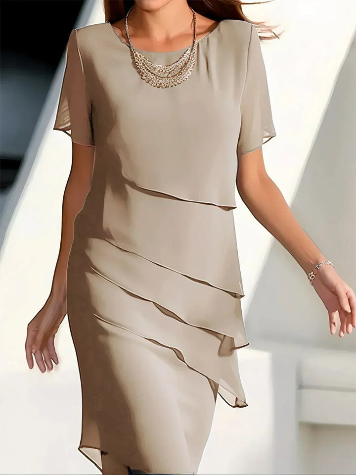Lucía – Elegantes Chiffonkleid