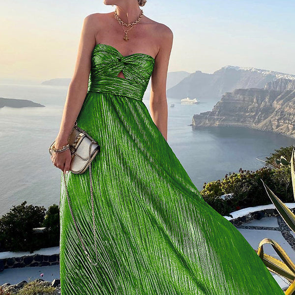 Damen Abendkleid trägerlos | Polyester