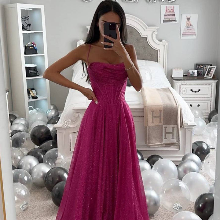 Damen Maxikleid | Spaghettiträger