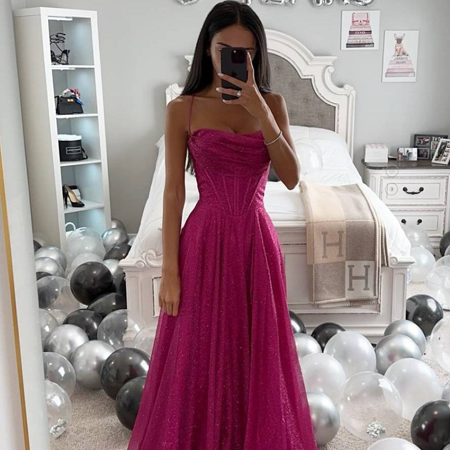 Damen Maxikleid | Spaghettiträger